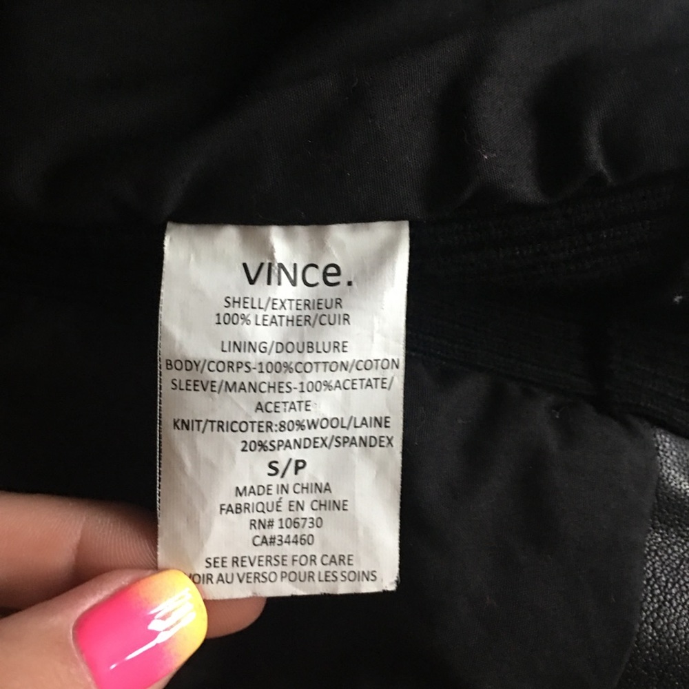 Vince Cross Front Leather Jacket 🖤 - Picture 4 of 4